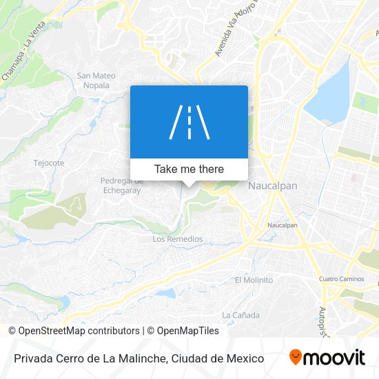 Mapa de Privada Cerro de La Malinche