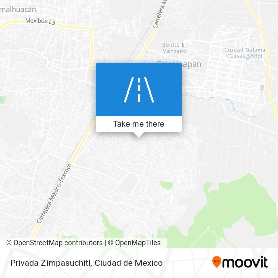 Privada Zimpasuchitl map