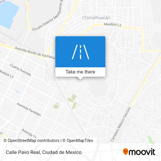 Mapa de Calle Pavo Real