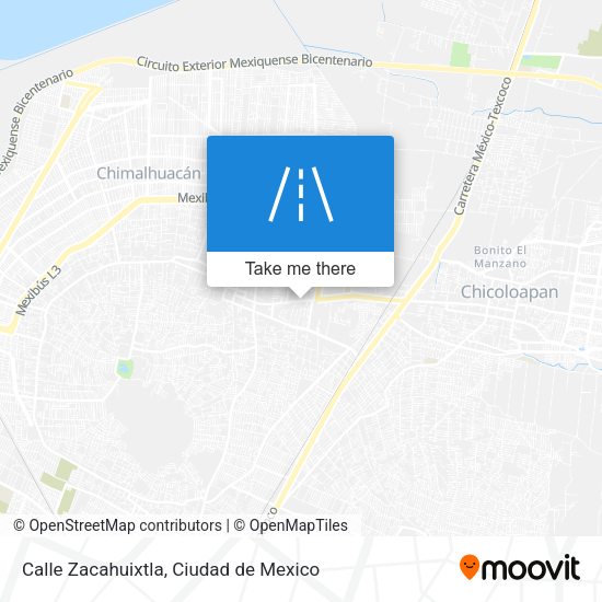 Mapa de Calle Zacahuixtla