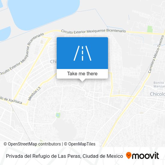 Privada del Refugio de Las Peras map