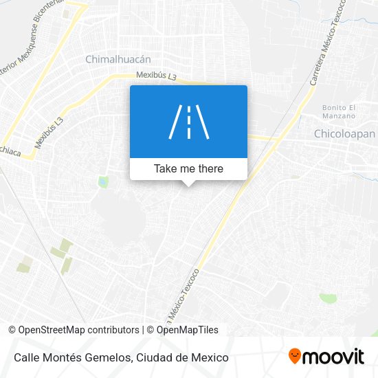 Calle Montés Gemelos map
