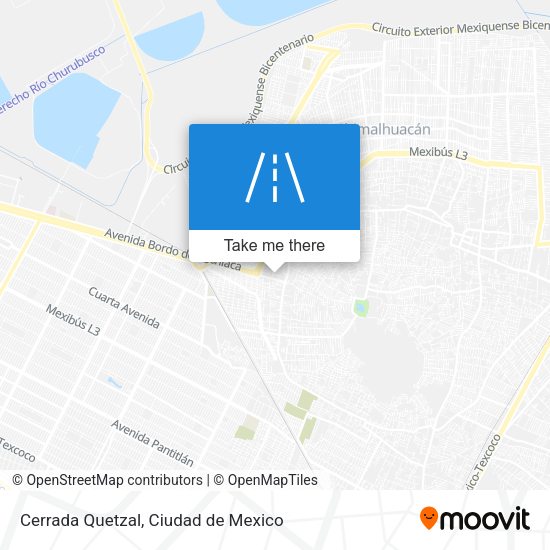 Cerrada Quetzal map