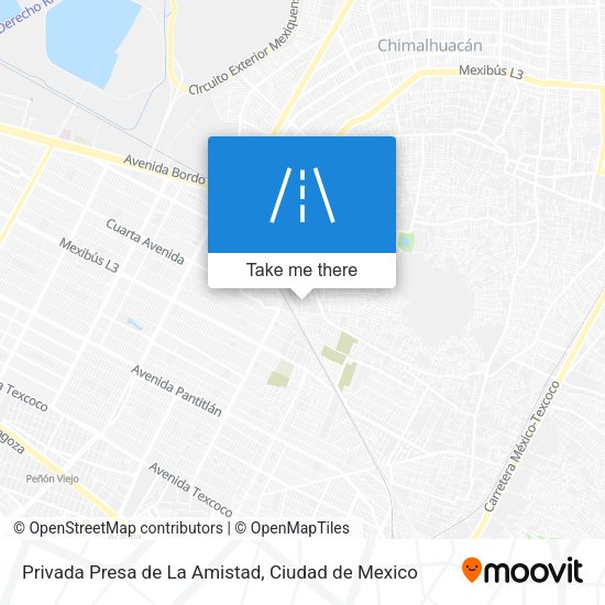 Privada Presa de La Amistad map