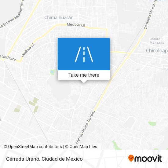 Cerrada Urano map