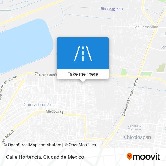 Mapa de Calle Hortencia