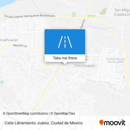 Mapa de Calle Libramiento Juárez