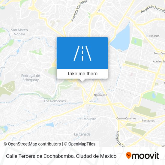 Calle Tercera de Cochabamba map