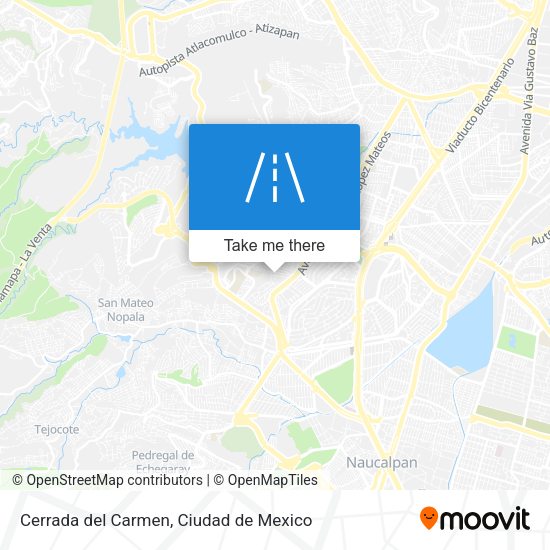Mapa de Cerrada del Carmen