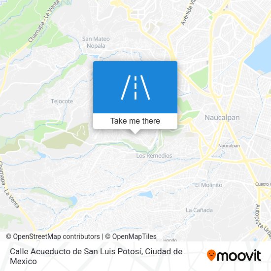 Calle Acueducto de San Luis Potosí map