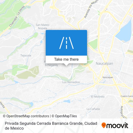 Privada Segunda Cerrada Barranca Grande map