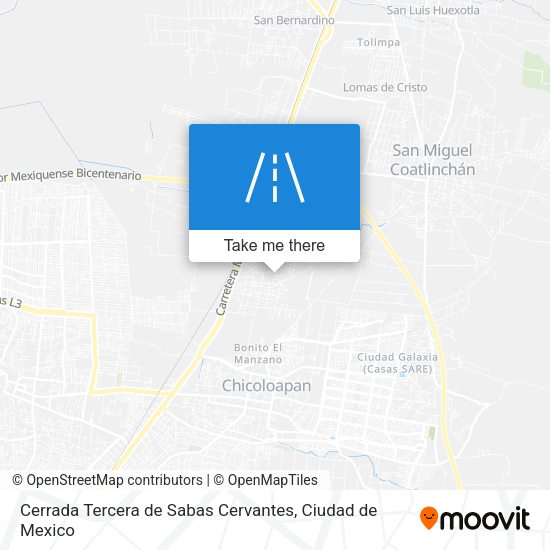 Cerrada Tercera de Sabas Cervantes map