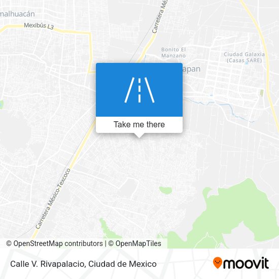 Mapa de Calle V. Rivapalacio