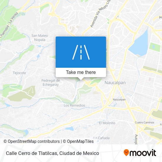 Calle Cerro de Tlatilcas map