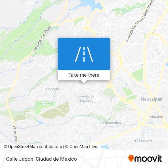 Mapa de Calle Japón