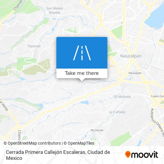 Cerrada Primera Callejón Escaleras map