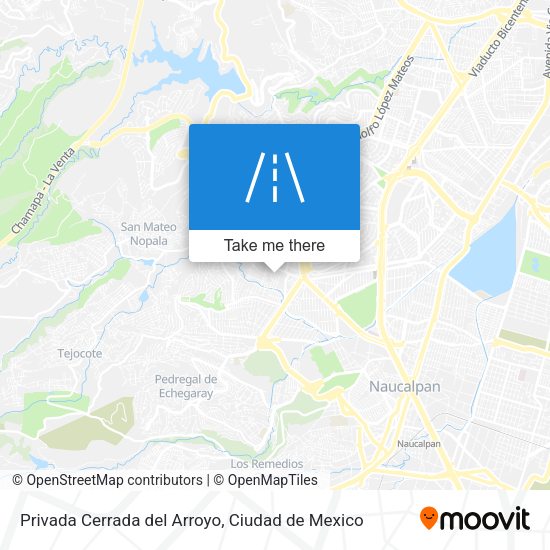 Privada Cerrada del Arroyo map