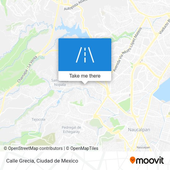 Mapa de Calle Grecia