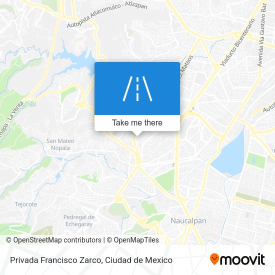 Mapa de Privada Francisco Zarco