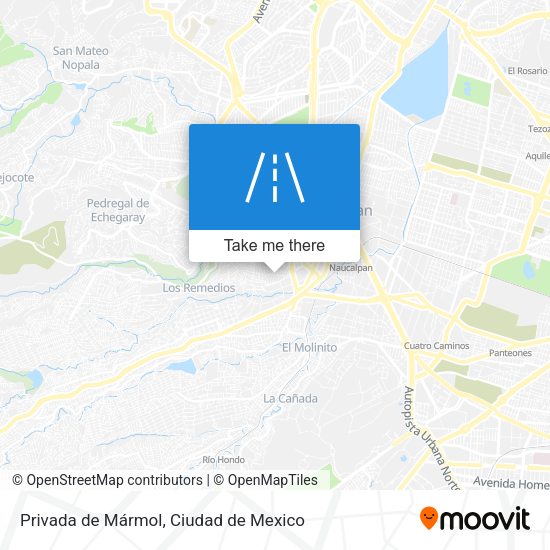 Privada de Mármol map