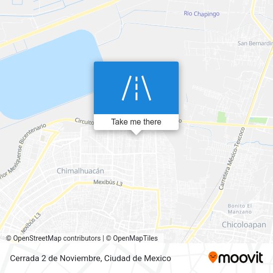 Mapa de Cerrada 2 de Noviembre