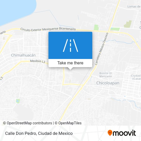 Calle Don Pedro map