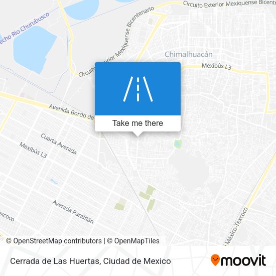 Mapa de Cerrada de Las Huertas
