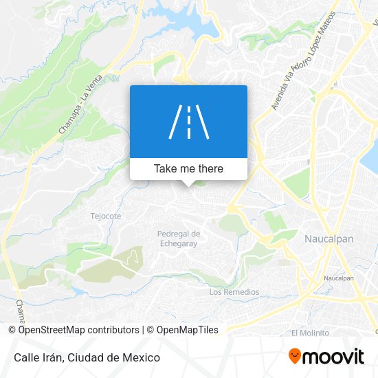 Mapa de Calle Irán