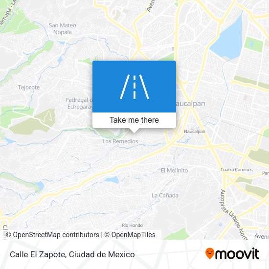 Calle El Zapote map