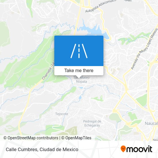 Calle Cumbres map