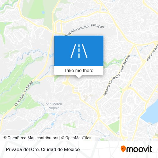Privada del Oro map