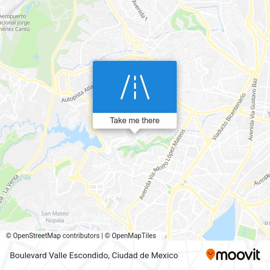 Mapa de Boulevard Valle Escondido