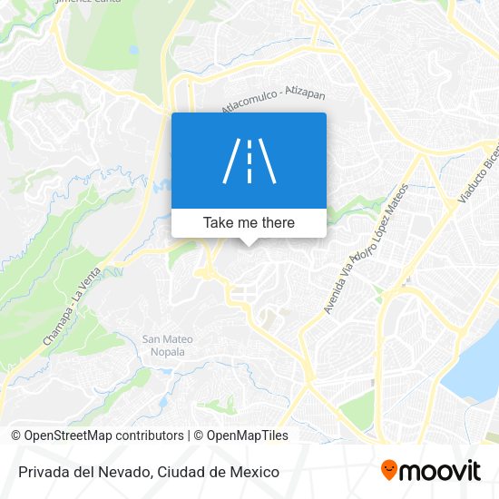 Privada del Nevado map
