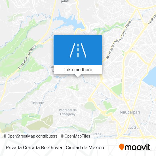 Privada Cerrada Beethoven map