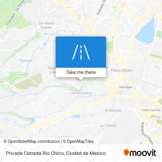 Privada Cerrada Río Chico map