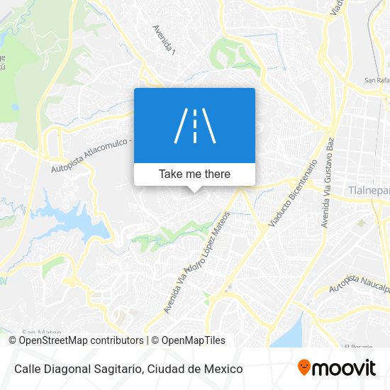 Mapa de Calle Diagonal Sagitario