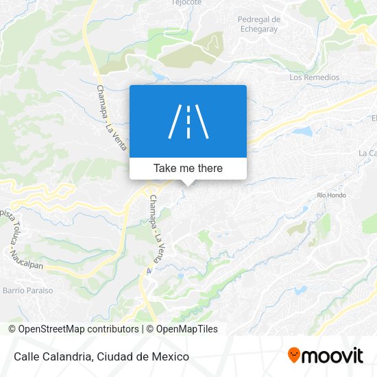 Calle Calandria map
