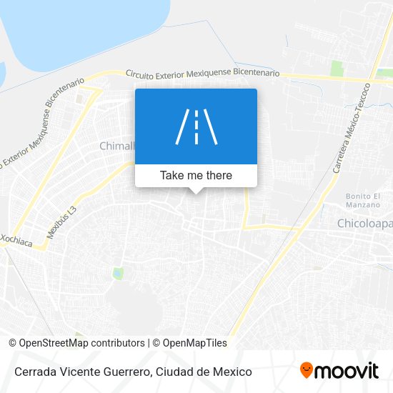 Cerrada Vicente Guerrero map