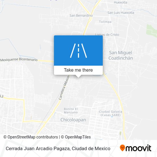 Cerrada Juan Arcadio Pagaza map