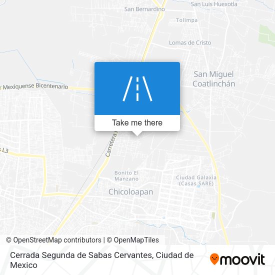 Mapa de Cerrada Segunda de Sabas Cervantes