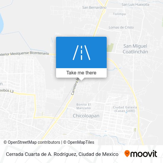 Cerrada Cuarta de A. Rodríguez map