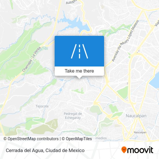 Cerrada del Agua map