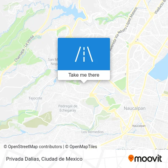 Privada Dalias map