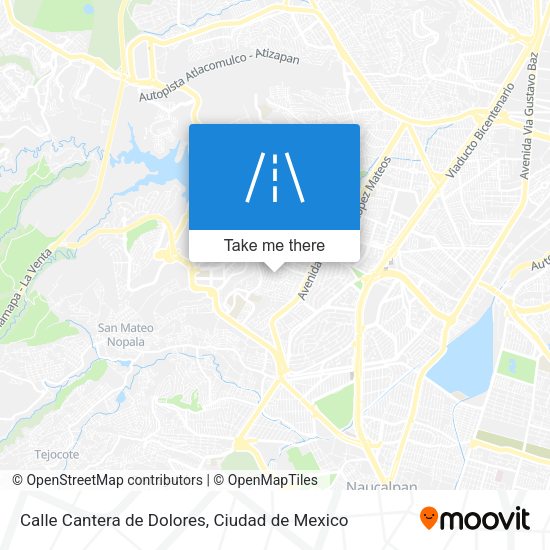 Mapa de Calle Cantera de Dolores