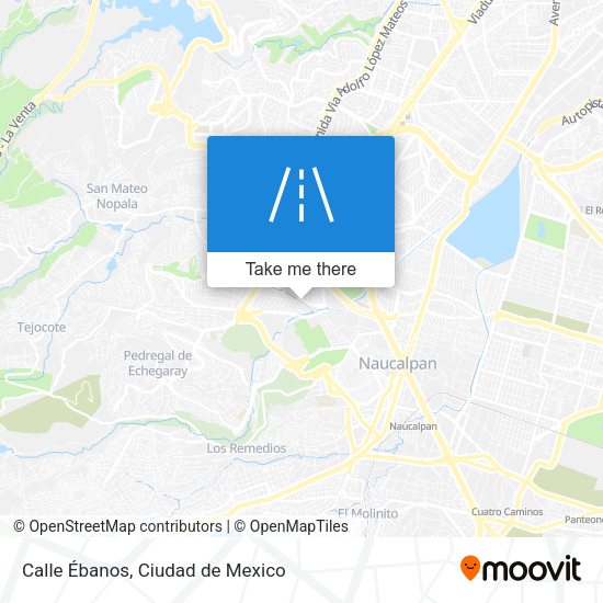 Calle Ébanos map