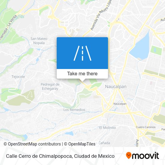Mapa de Calle Cerro de Chimalpopoca