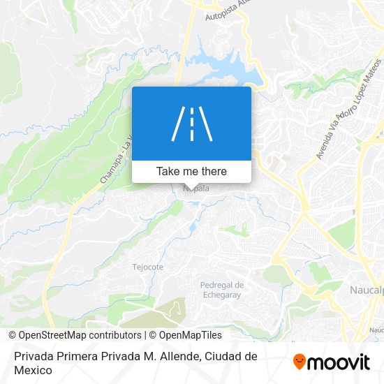 Privada Primera Privada M. Allende map
