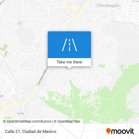 Calle 21 map