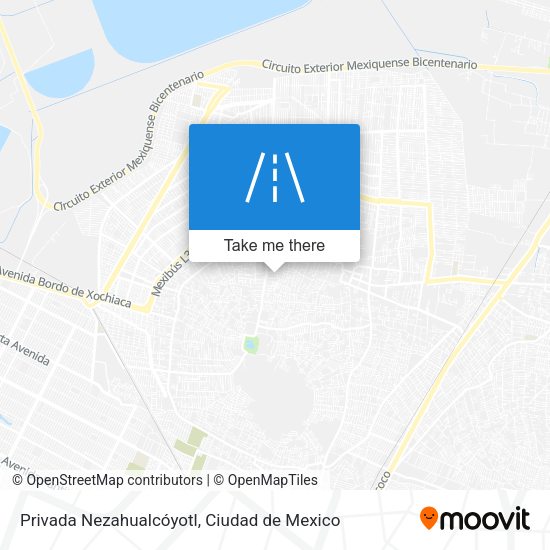 Privada Nezahualcóyotl map