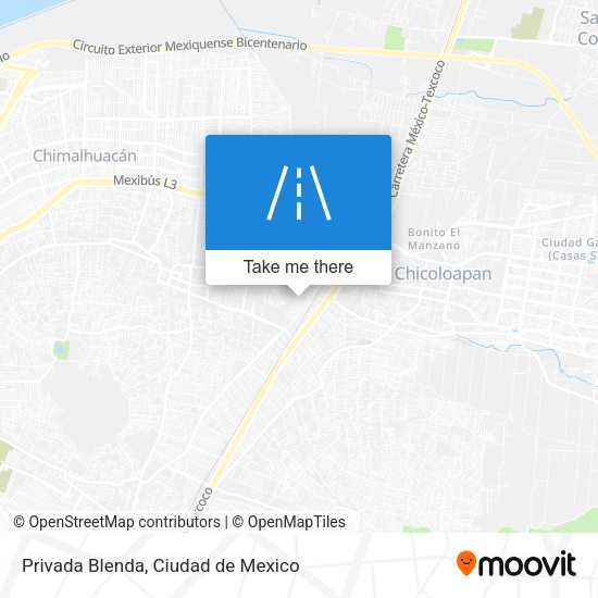 Privada Blenda map